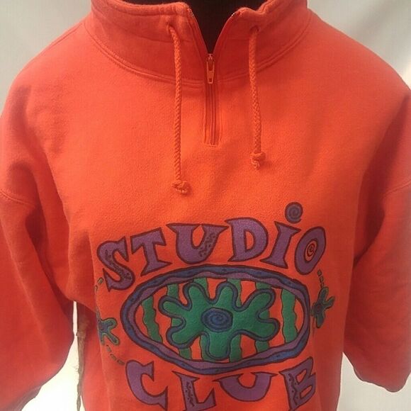 GIRLS STUDIO CLUB FUNNEL COLLAR FLEECE TOP - Picture 2 of 6